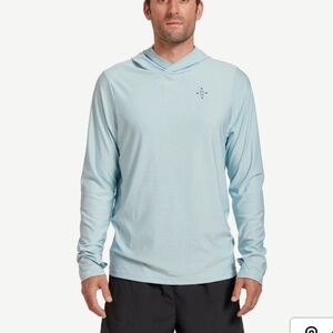 NW ALPINE SUN HOODY MEN'S BLUE MEDIUM New With‎ Tags